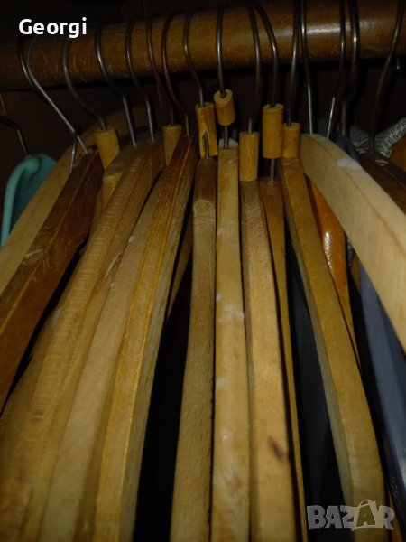Дървени закачалки 15 броя, снимка 1