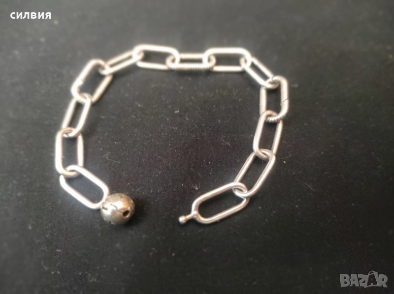 дамска сребърна гривна Пандора , снимка 1