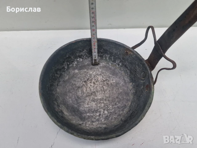 Медна тава, снимка 3 - Антикварни и старинни предмети - 50730367