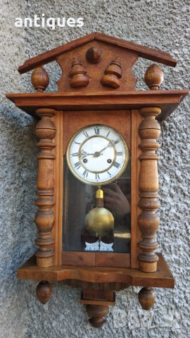 Немски стенен часовник - Junghans - Антика - 1920г., снимка 1