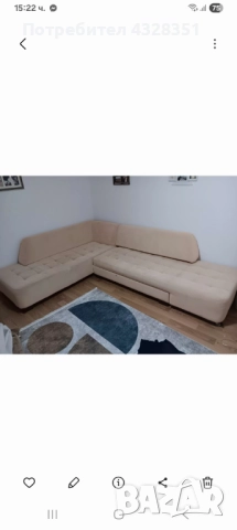 Разтегателен ъглов диван