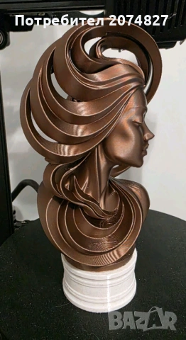 Женски бюст (статуетка, ваза), снимка 2 - Арт сувенири - 53534032