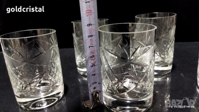 ретро кристални чаши , снимка 2 - Антикварни и старинни предмети - 22847238