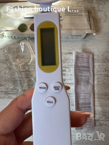 Нова електронна лъжица везна с дисплей + включена батерия в кутия и инструкции ❤️, снимка 3 - Аксесоари за кухня - 52402156