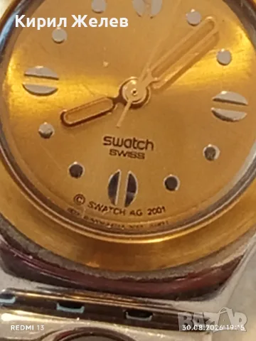 Марков дамски часовник Swatch Swiss Quartz стил и елегантност 48699, снимка 3 - Дамски - 55878269