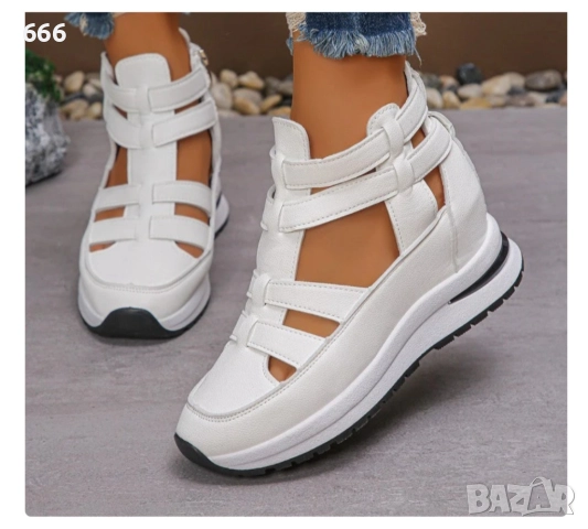 Леки удобни сандали с цип отстрани, снимка 8 - Сандали - 51608523