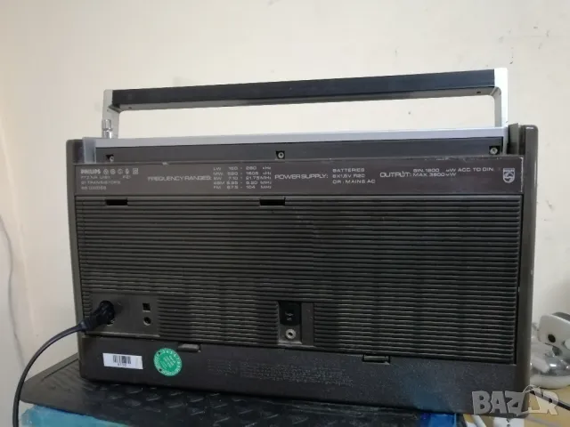 Ретро радиокасетофон PHILIPS U121, снимка 6 - Радиокасетофони, транзистори - 48763050
