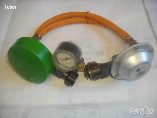 ДВОЕН РЕДУЦИР ВЕНТИЛ С МАНОМЕТЪР ЗА КАРАВАНИ КЕМПЕРИ ЗА ГАЗ ПРОПАН-БУТАН TRUMA CARAVANREOLER 50mbar, снимка 3 - Други инструменти - 48395647