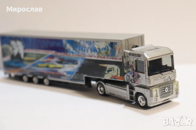 HERPA H0 1/87 RENAULT MAGNUM ВЛЕКАЧ КАМИОН МОДЕЛ ТИР, снимка 8 - Колекции - 50749849