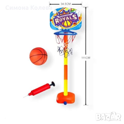 ✨Баскетболен кош 111 см с топка и помпа, снимка 1