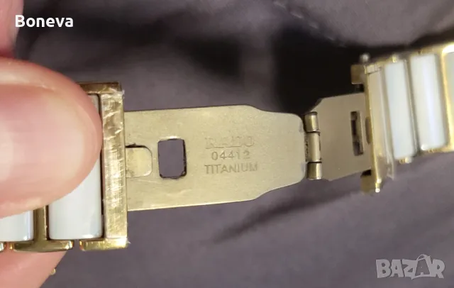 Rado ОРИГИНАЛЕН Бяла керамика, Перлен Циферблат , снимка 11 - Дамски - 49049004