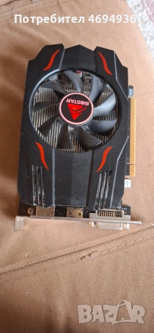 Видео карта BIOSTAR Radeon RX550, 4GB, GDDR5, , DVI-I, HDMI, DisplayPort