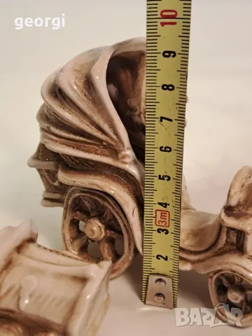 керамични фигури файтони Capodimonte стил 24/5, снимка 8 - Статуетки - 49588458