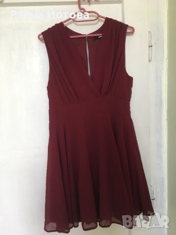 Нова официална рокля цвят бордо, снимка 2 - Рокли - 40859438