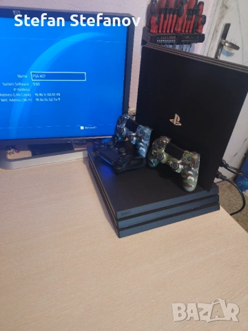 С ГАРАНЦИЯ 1Г Sony PlayStation 4 Pro с хак PS4 1TB профилактиран и проверен + GoldHEN SW 9.60