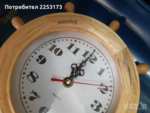 Дървен рул с часовник, снимка 4 - Декорация за дома - 47435967