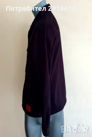 Hugo Boss HUGO Enalu Mens Jacket Size S / M  Пролет - Есен ОРИГИНАЛ! Мъжко Яке - Тип Риза!, снимка 7 - Якета - 52399566