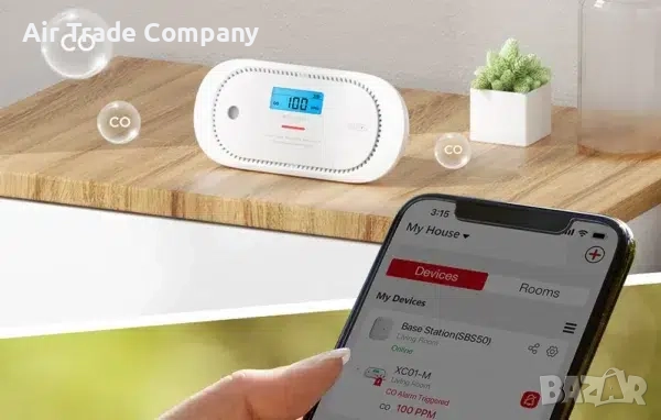 Детектор за въглероден оксид X-Sense XC01-M Link+ Pro CO, снимка 6 - Друга електроника - 51639103