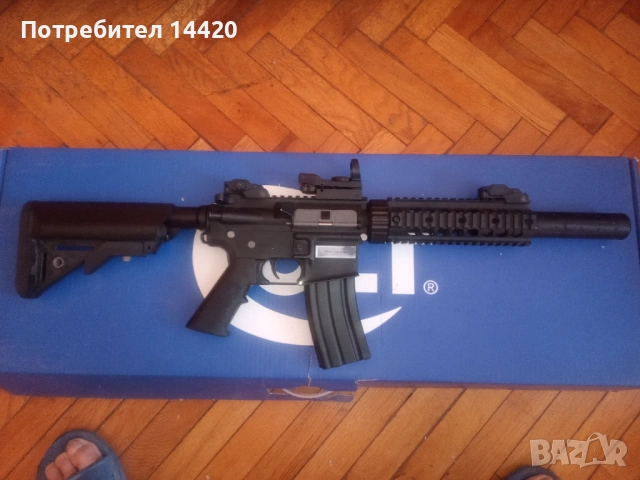 Аерсофт реплика на каеабина Colt M4, снимка 2 - Други игри - 53148411