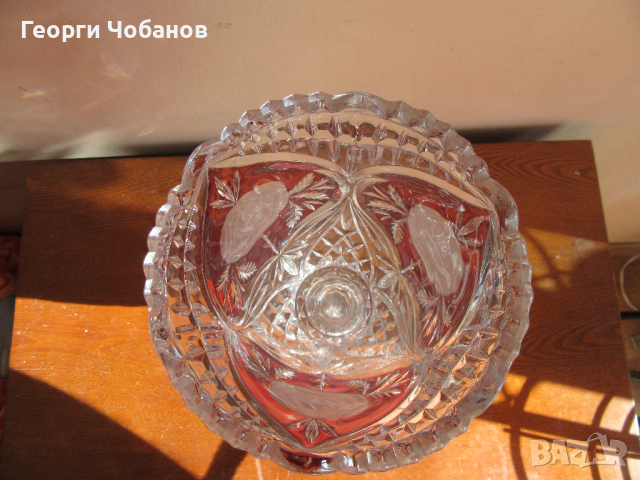 кристална немска ваза, снимка 3 - Вази - 44623930