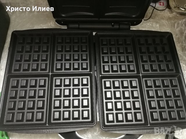 Гофретник Тостер Клуб Сандвич 2 в 1 семеен Голям XL Domo , снимка 8 - Тостери - 40676462