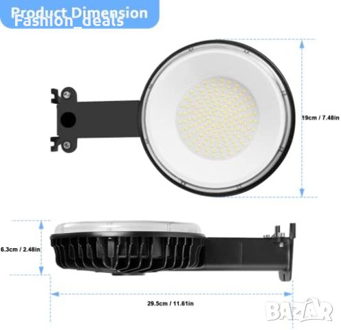 Нова Лампа Осветление с фотоклетка/150W LED/Сигурност Светлини за обори, снимка 8 - Други - 41446752