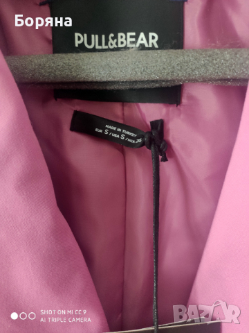 Pull & Bear нов розов блейзър размер S, снимка 6 - Сака - 44699595
