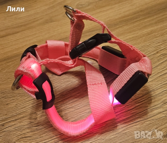 Нагръдник за куче с LED светлини, снимка 2 - За кучета - 52093026