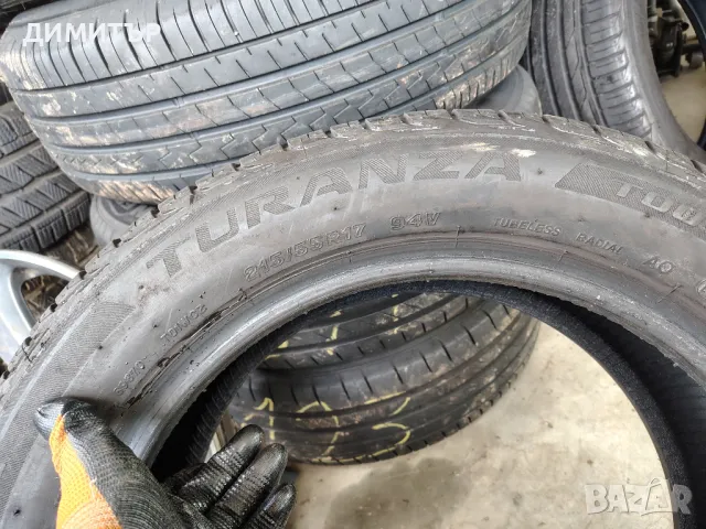 4бр.летни BRIDGESTONE 215 55 17 Dot18 цена за брой, снимка 6 - Гуми и джанти - 50045427