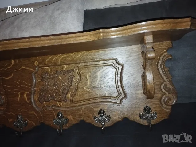 масивна дъбова закачалка, снимка 13 - Антикварни и старинни предмети - 48618935