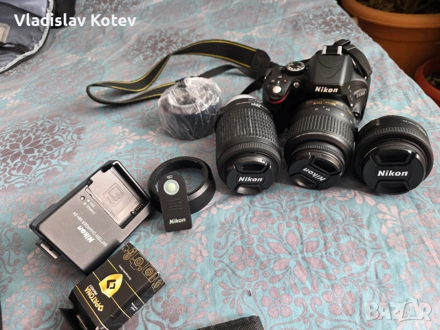 Nikon D5100 пълен комплект с 3бр обектива и аксесоари, снимка 13 - Фотоапарати - 50823412