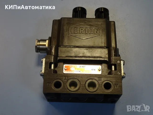 пневматичен разпределител HERION 25507E74 Solenoid Valve 24VDC G1/8, снимка 3 - Резервни части за машини - 47789804