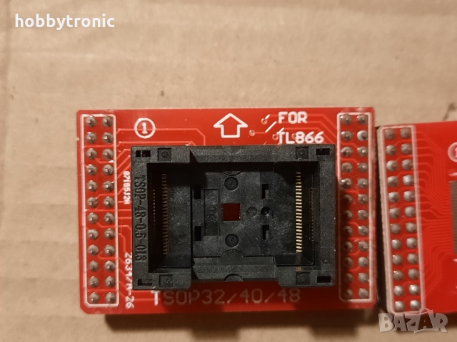 Преходни платки TSOP32/40/48, SOP56 за програматор TL866II, TL866A, TL866CS, снимка 4 - Друга електроника - 36049317