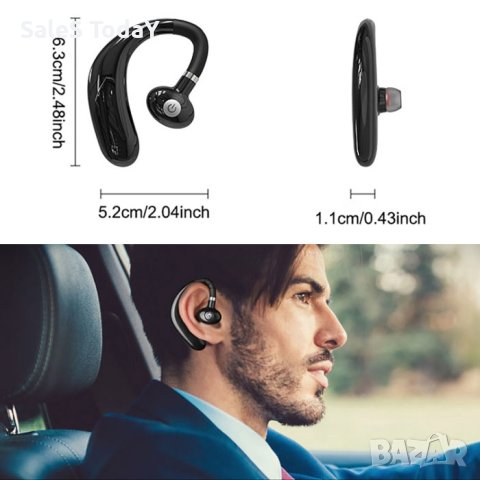 Слушалка безжична, Bluetooth, USB, до 20 м., снимка 1 - Аксесоари и консумативи - 41841754