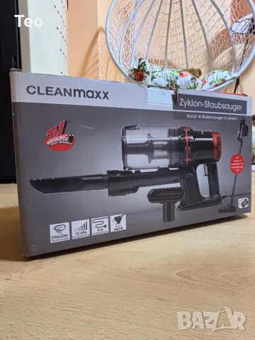 Чисто нова циклонна прахосмукачка CLEANMAXX Zyklon-Staubsauger (2 в 1), снимка 7 - Прахосмукачки - 56075585