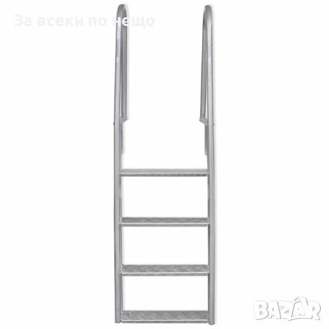 Стълба с 4 стъпала за басейн или док, алуминий, 167 см Код P716, снимка 4 - Басейни и аксесоари - 50621440