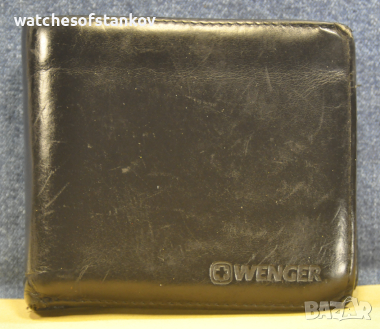 "WENGER" Men's Genuine High Quality Black Leather Wallet , снимка 1 - Портфейли, портмонета - 44774705
