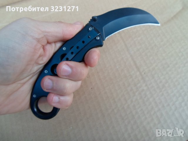 Хубав колекционерски сгъваем нож-необичаен,запазен, снимка 6 - Ножове - 34836319