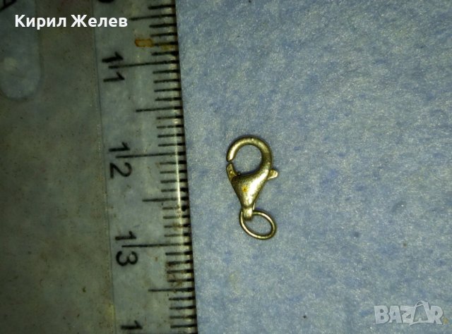 СТАРА СРЕБЪРНА КАРАБИНКА ЗАКОПЧАЛКА СРЕБРО 925 За ВЕРИЖКА ЧАСТИ РЕМОНТ ГРИВНА 40072, снимка 2 - Бижутерийни комплекти - 42436985