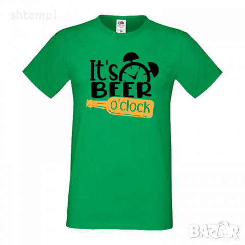 Мъжка тениска It's Beer O'clock,Бира,Бирфест,Beerfest,Подарък,Изненада,Рожден Ден, снимка 6 - Тениски - 36378286