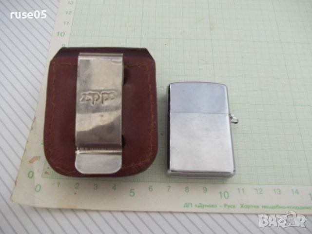 Запалка и калъф за запалка "ZIPPO" кафяв с клипс, снимка 3 - Колекции - 51772693