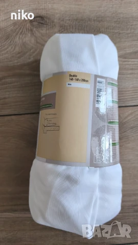 Долен чаршаф с ластик Livarno - 140-160x200 см., снимка 2 - Спално бельо - 50451040