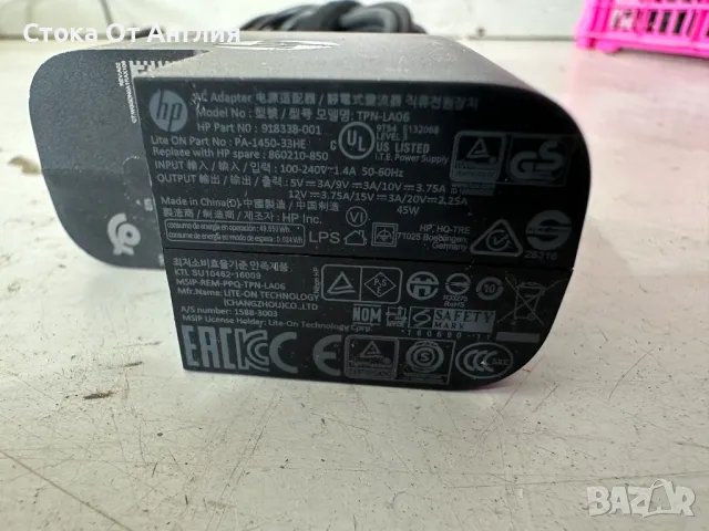 Зарядно за лаптоп HP - Type-C 45 W, снимка 3 - Друга електроника - 48584697