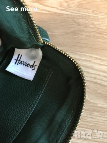 HARRODS  несесер естествена кожа, снимка 7 - Портфейли, портмонета - 52077116