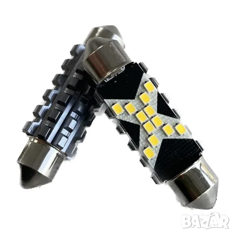 LED крушки софитни 39mm 12-24V 2 броя, снимка 2 - Аксесоари и консумативи - 55864929