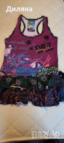 Туники Desigual M-L и подарък топ, снимка 5 - Туники - 38842354