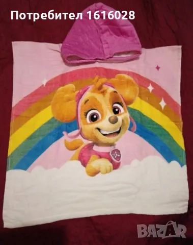 Нови хавлиени кърпи Пончо на PAW PATROL., снимка 4 - Хавлии и халати - 49565326