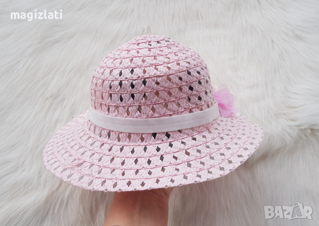 Детска сламена шапка 3-6 години , снимка 5 - Шапки, шалове и ръкавици - 36502273