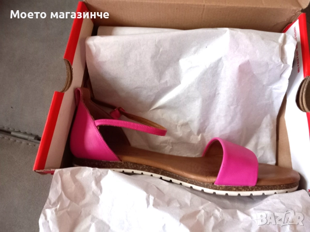 Дамски сандали Dario Bruni от естествена кожа – розови, № 38, снимка 5 - Сандали - 52073352
