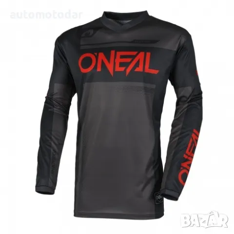 Детска мотокрос блуза O'NEAL ELEMENT RACEWEAR BLACK/GRAY/RED V.25, снимка 1